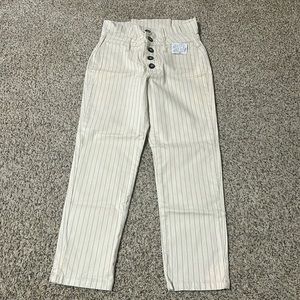 Free People paper bag high-waist pants